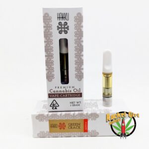 Green Crack Vape Oil Cartridge 1g: Hakku (sativa)(90.1%)