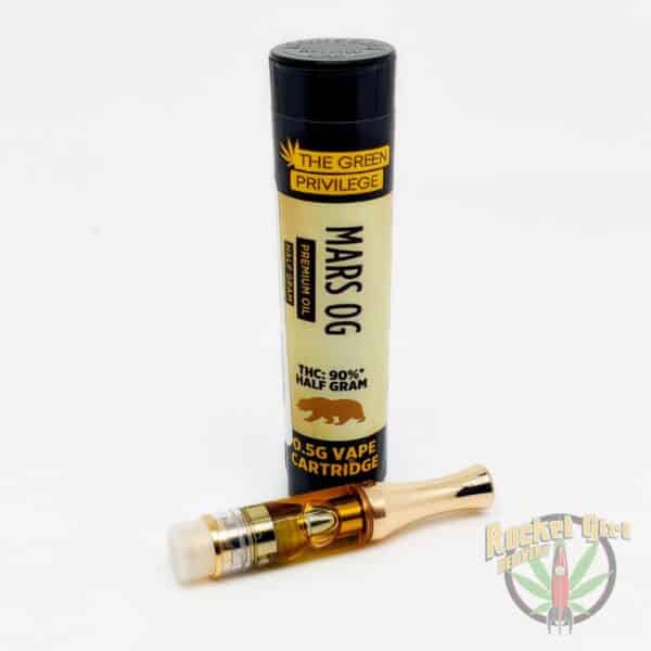 Green Privilege: Mars OG (i) Vape Cartridge .5g 90%