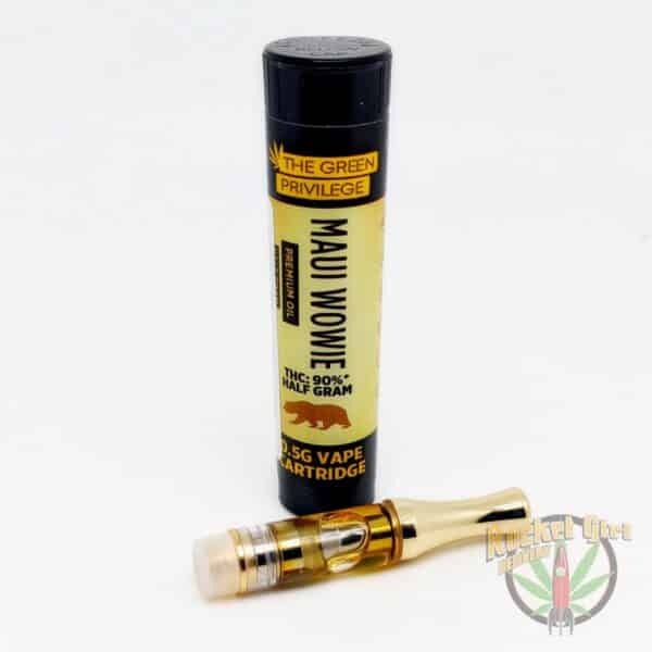 Green Privilege: Maui Wowie (s) Vape Cartridge .5g 90%