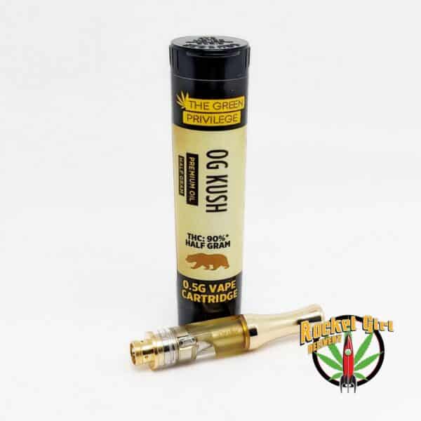 Green Privilege: OG Kush (s) Vape Cartridge .5g 90%