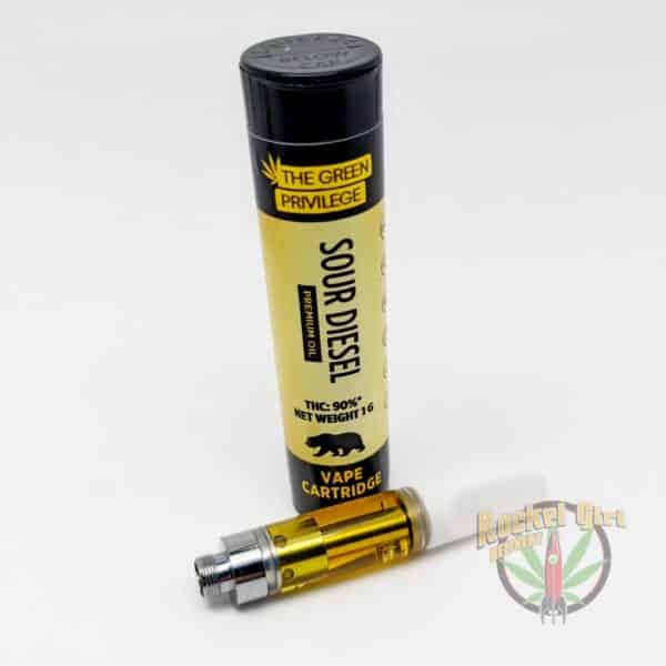 Green Privilege: Sour Diesel (s) Vape Cartridge 1G