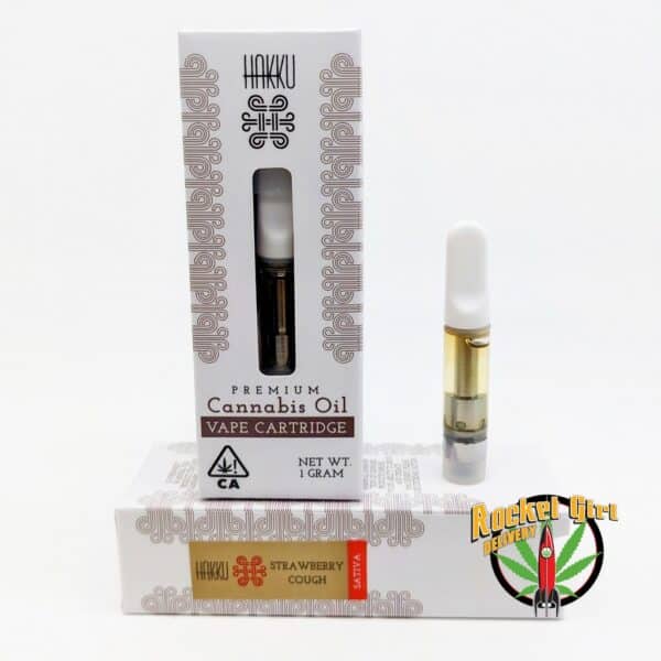 Strawberry Cough Vape Oil Cartridge 1g: Hakku (sativa)(90.1%)